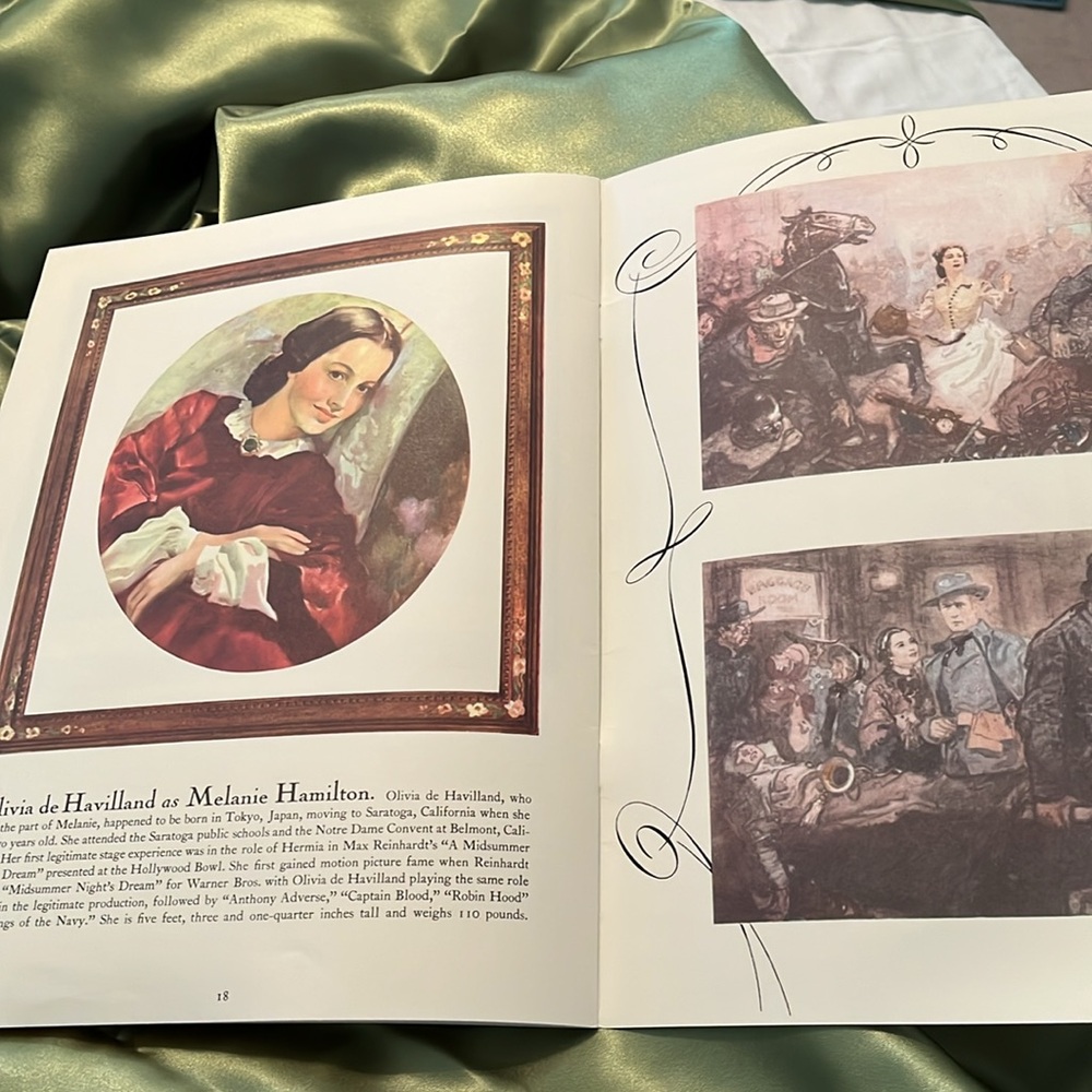 Gone With the Wind Movie Pamphlet Vintage reproduction 1999. - Picture 11 of 12
